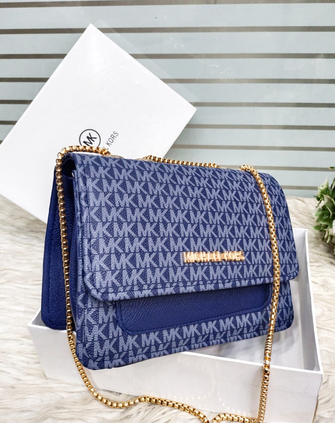 Luxury MK Style Ladies Handbag – Chain Strap | 9 Inch – Stylish Shoulder Purse"