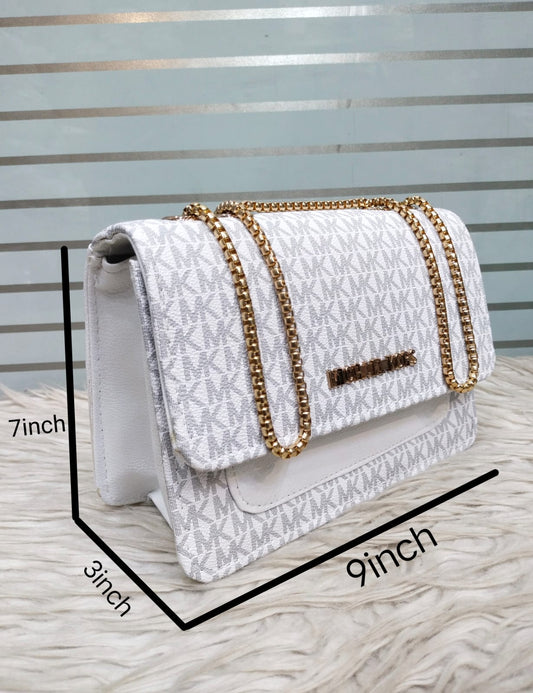 Luxury MK Style Ladies Handbag – Chain Strap | 9 Inch – Stylish Shoulder Purse"